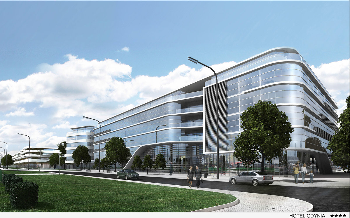 Wizualizacja projektu hotelu w Gdyni