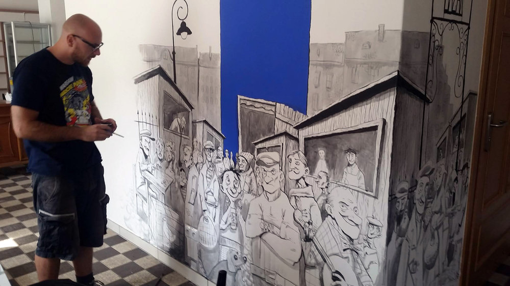 Grafika „Bazar 2”